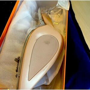 Clear heels -New never worn PVC clear heels Gina Louka